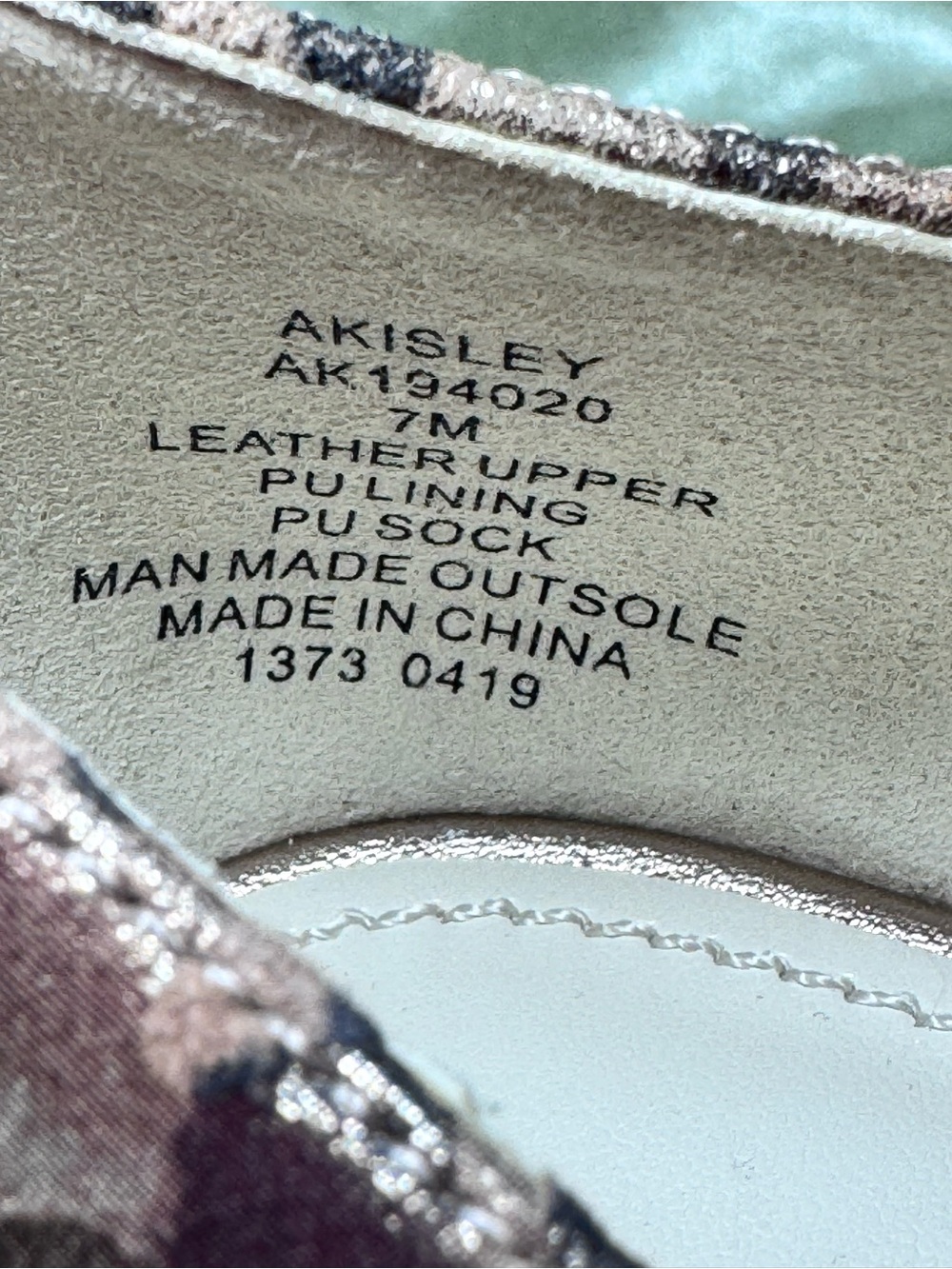 Anne Klein Leopard Print Wedge Pumps in Metallic Beige and Brown Women’s size 7 - Picture 8 of 8